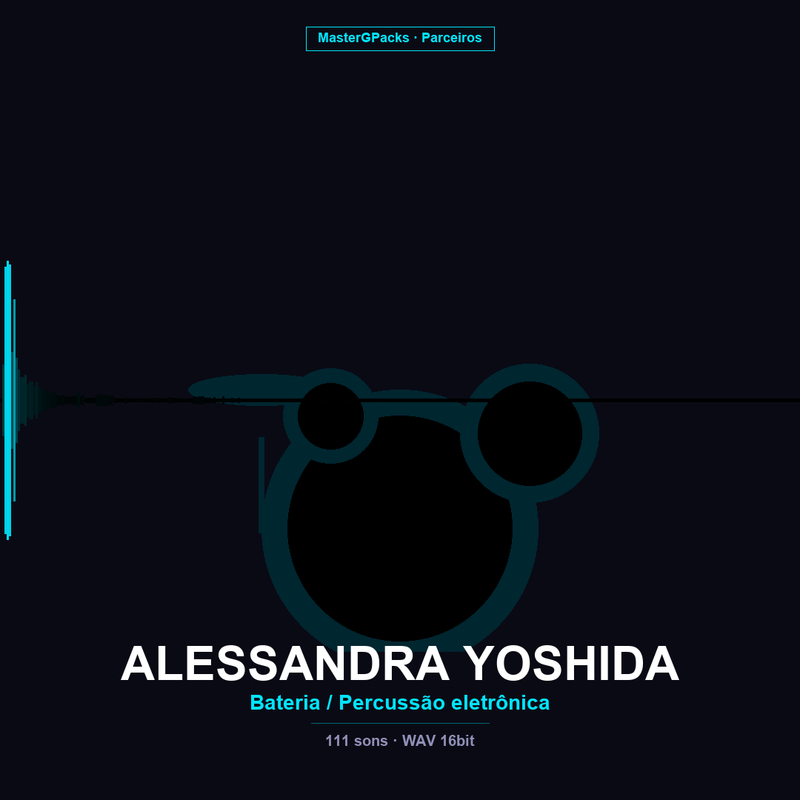 Bateria / Percussão eletrônica Pack — Alessandra Yoshida